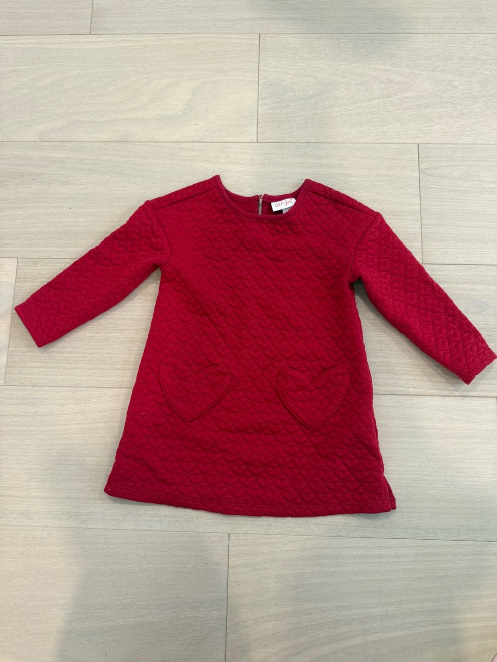 Cat & Jack Bright Red Valentines Dress